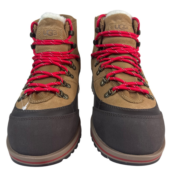 Ugg Bracken Lace Chestnut Suede Leather Boots Women’s Size 9 - Picture 5 of 11